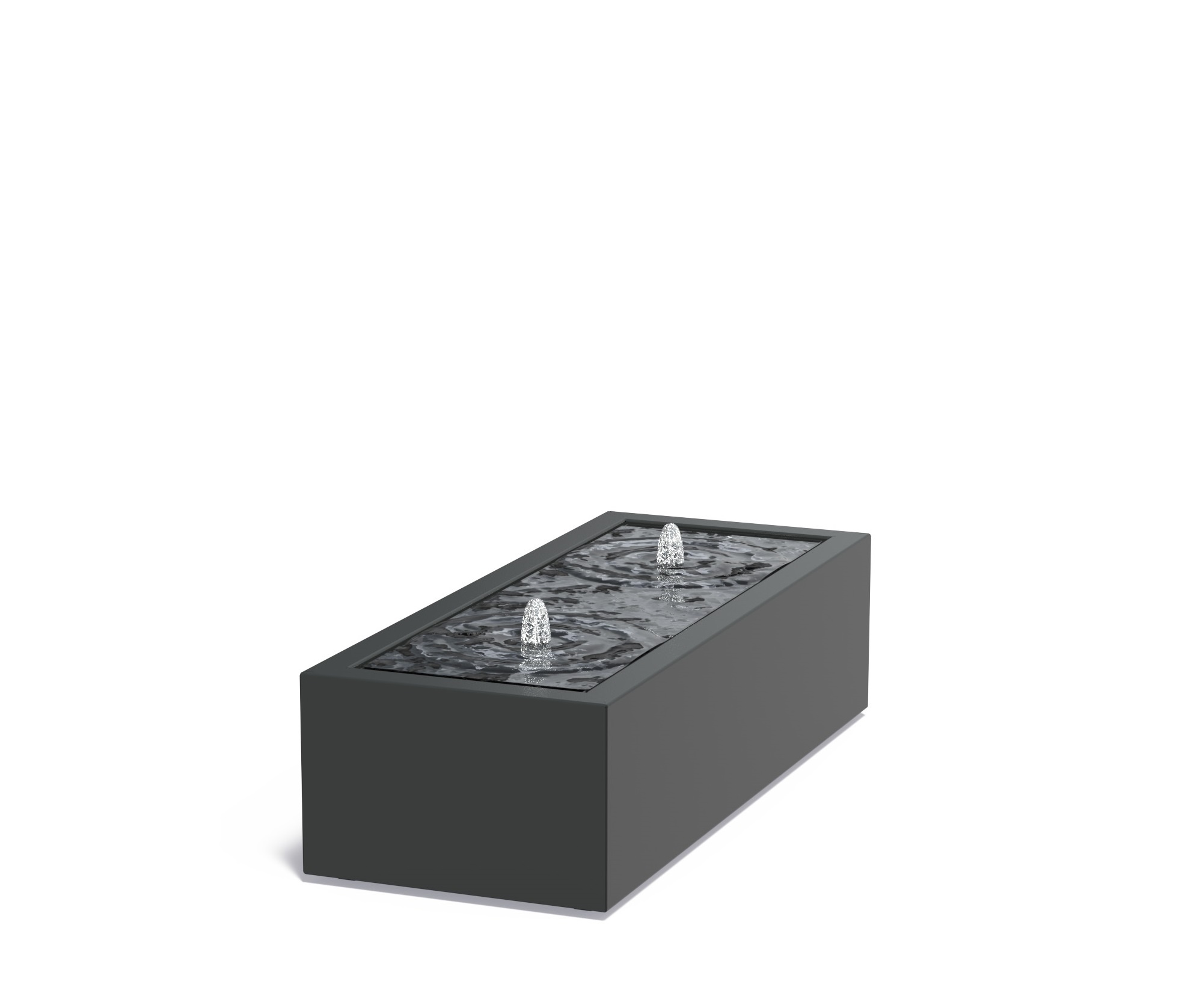 Watertafel Aluminium 150x60x40cm. afbeelding