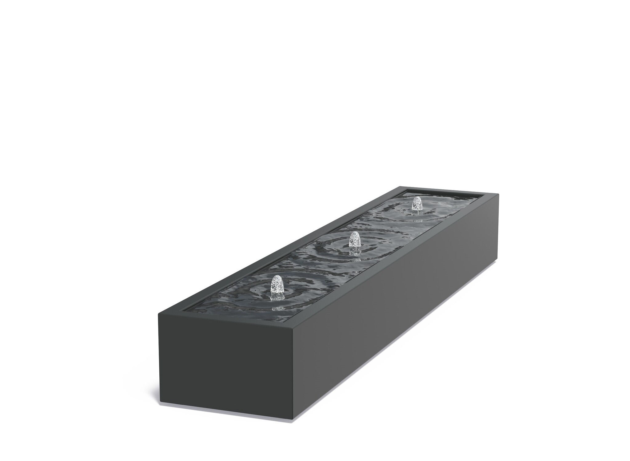 Watertafel Aluminium 300x60x40cm. afbeelding