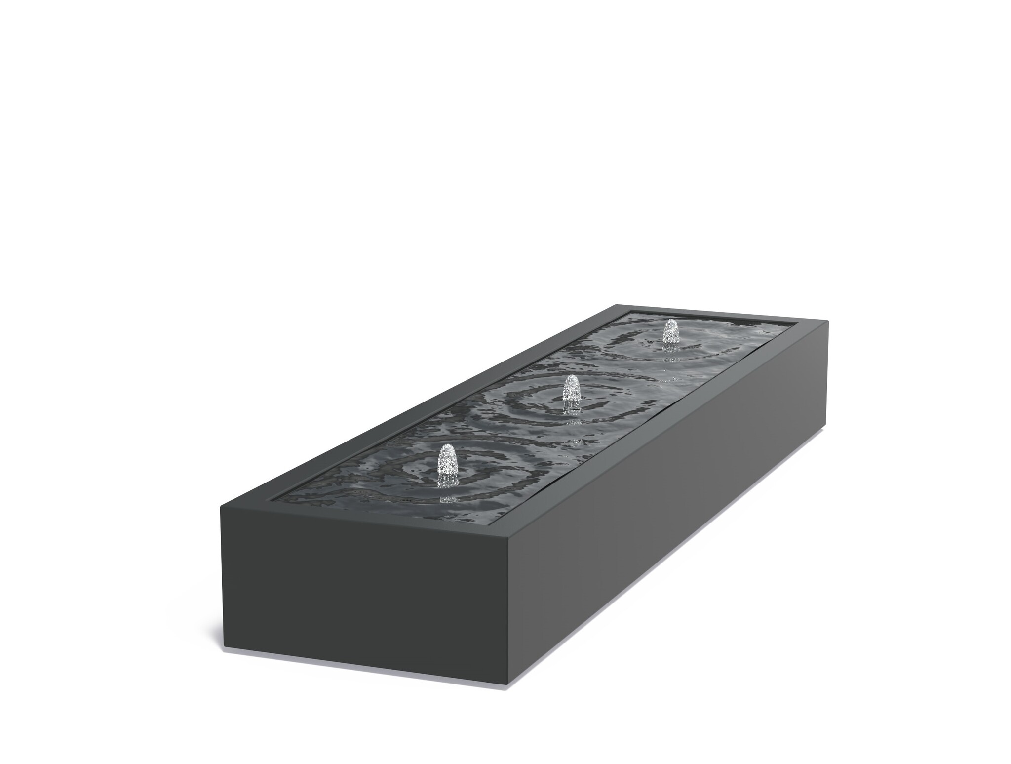 Watertafel Aluminium 300x80x40cm. afbeelding