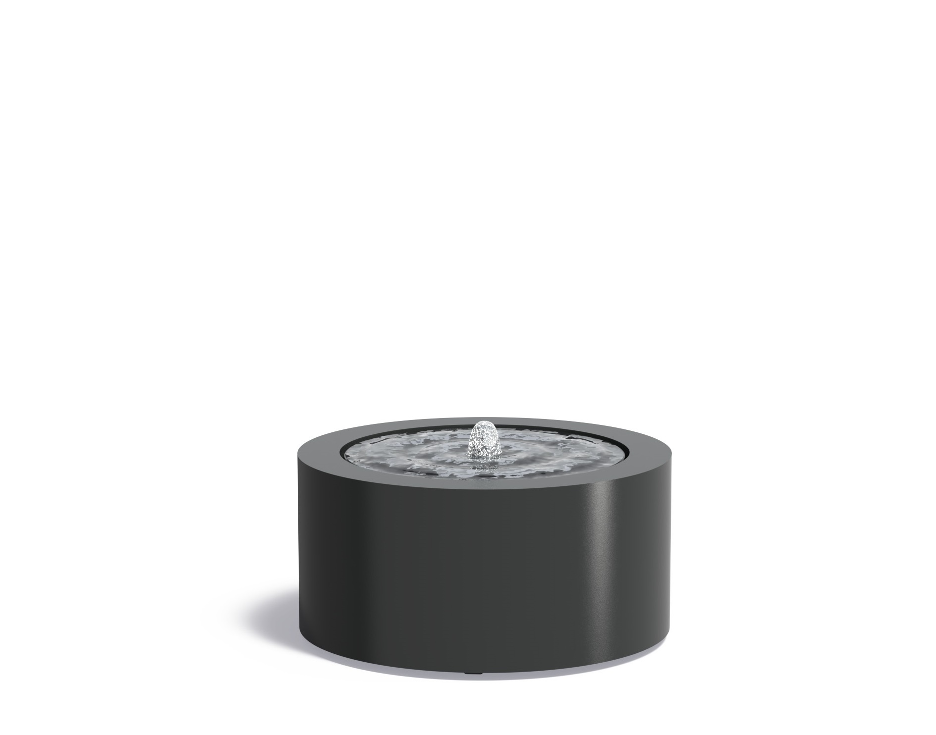 Watertafel Aluminium rond 80x40cm. afbeelding
