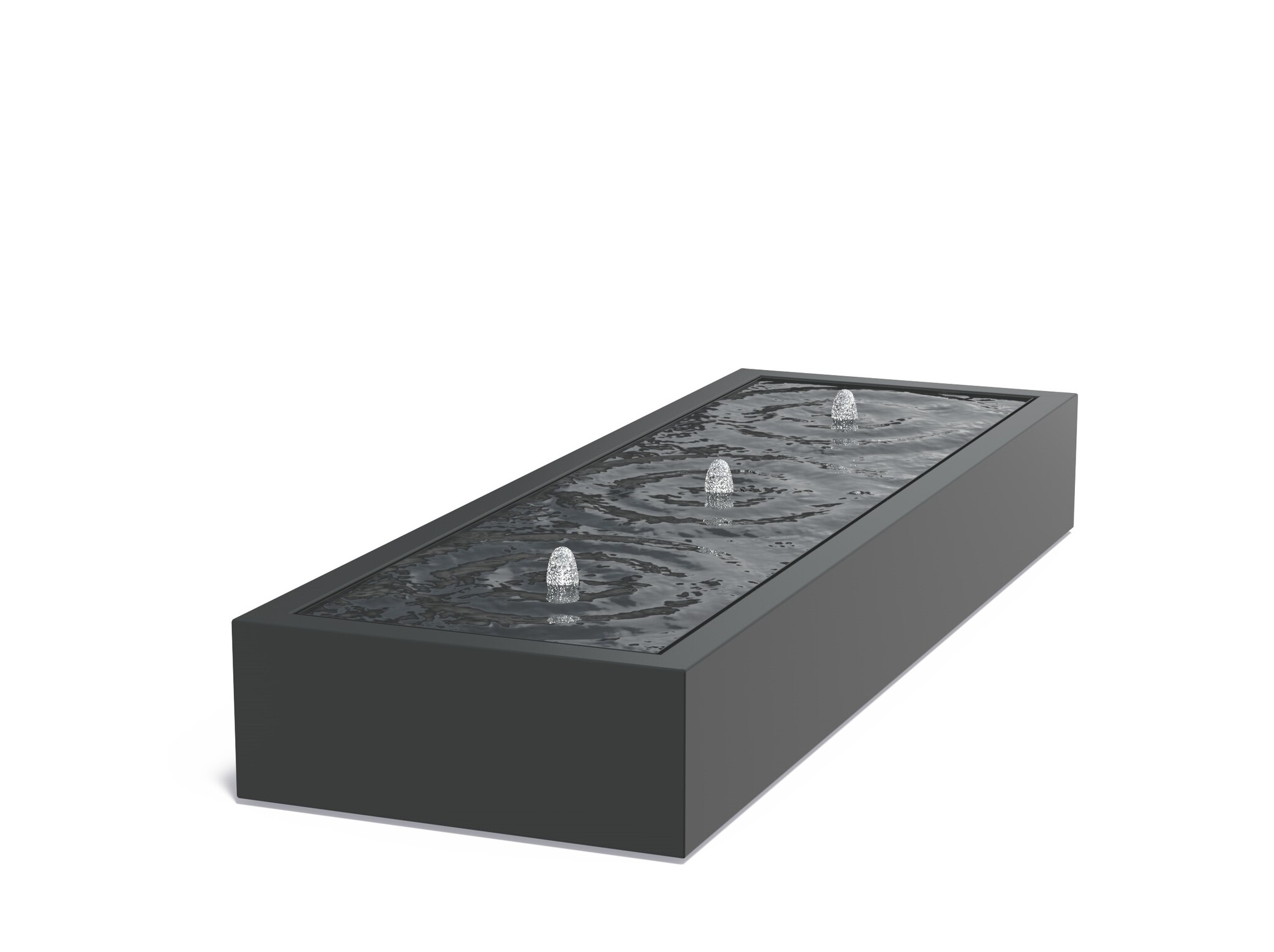 Watertafel Aluminium rechthoek 300x100x40cm. afbeelding