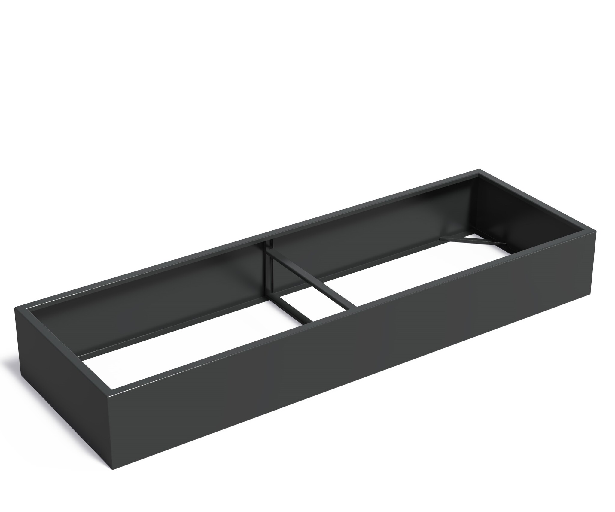 Aluminium plantenbak CARREZ zonder bodem 300x100x40cm. afbeelding