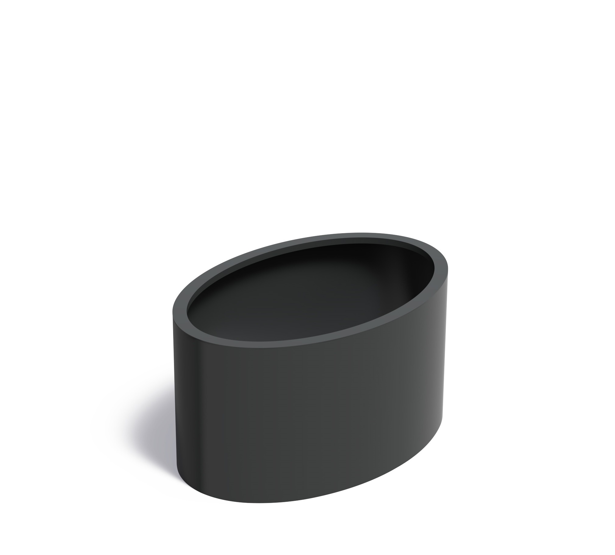 Aluminium plantenbak Ellipse zonder bodem 120x80x60cm. afbeelding