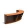 Keerwand cortenstaal binnenbocht 200x200x60cm. brede bovenrand