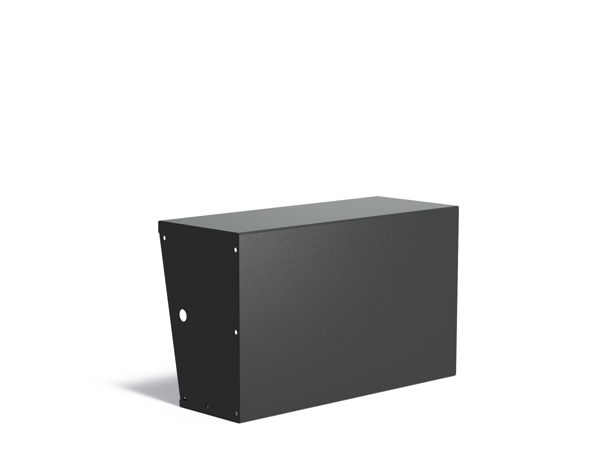 Keerwand aluminium recht 100x40x60cm. brede bovenrand afbeelding