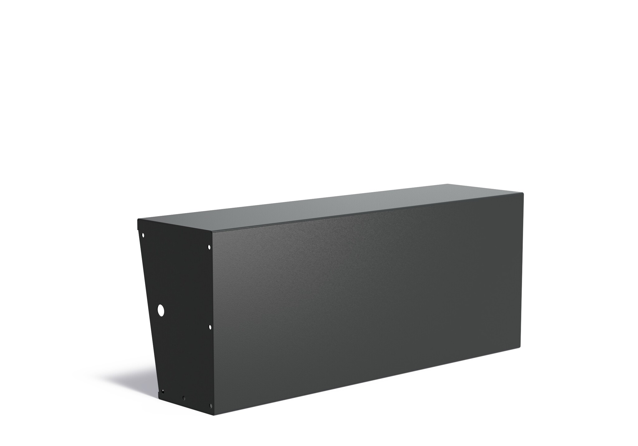 Keerwand aluminium recht 150x40x60cm. brede bovenrand afbeelding