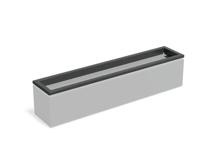 Aluminium rand CARREZ in-lite ready 200x40cm. afbeelding