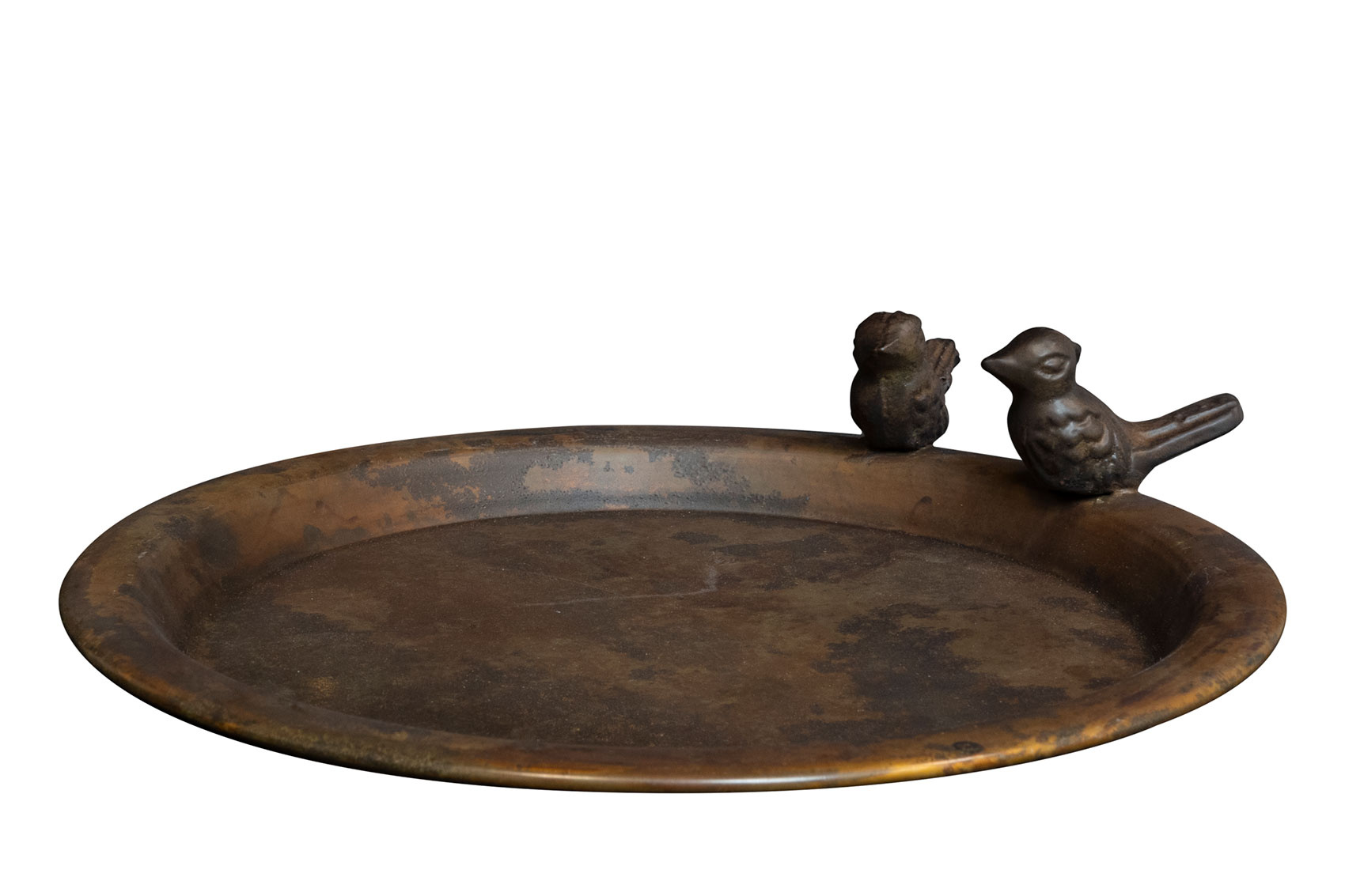 Vogeldrinkschaal Bird patina afbeelding