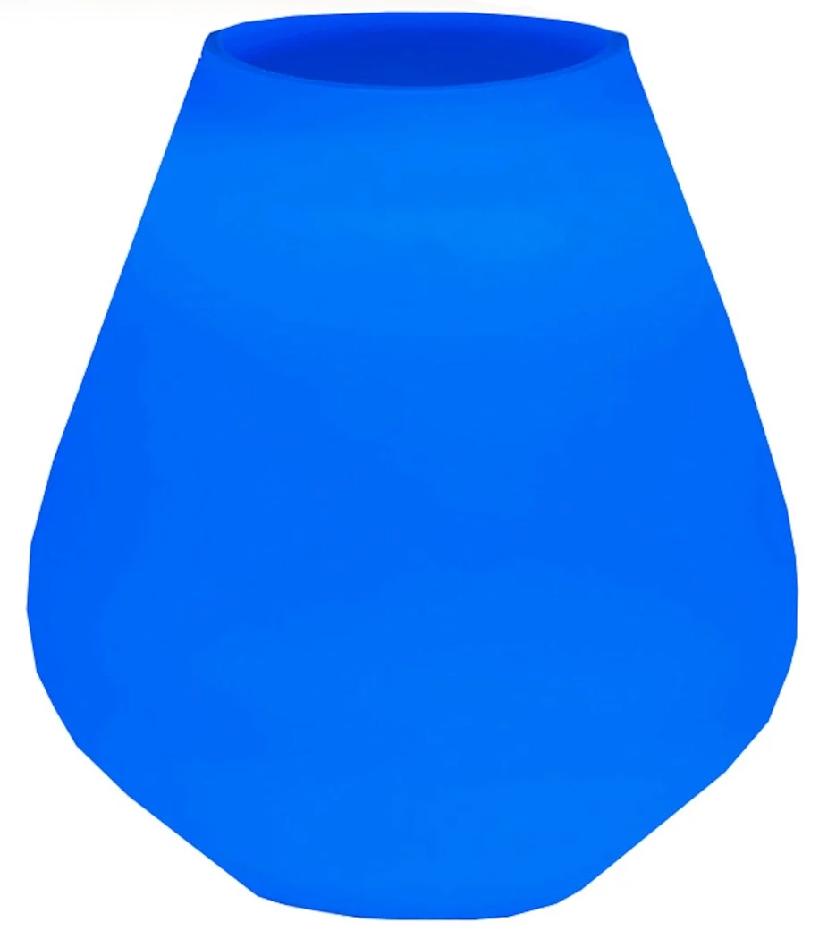 Neon vaas Tasman blue Ø18 x H20 cm. op=op afbeelding