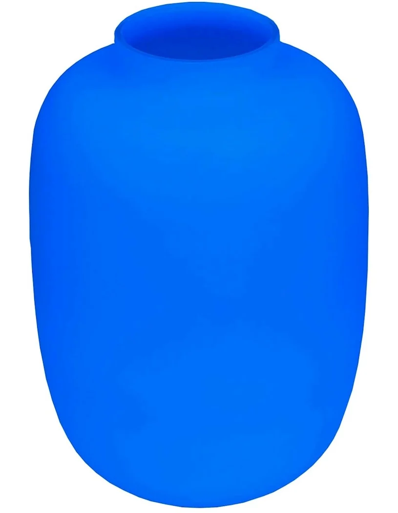 Neon vaas Artic M blue Ø25 x H35 cm. op=op afbeelding