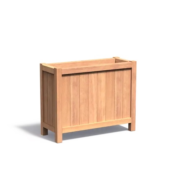 Hardhouten plantenbak Valencia 100x40x80cm. afbeelding