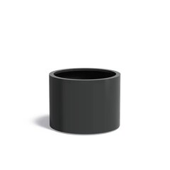 Aluminium plantenbak CIRCUM met wielen 80x60cm.
