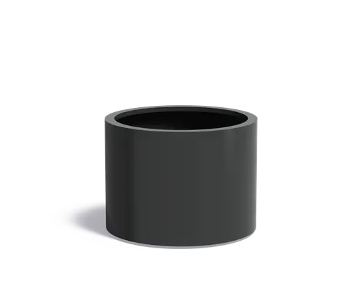 Aluminium plantenbak CIRCUM met wielen 80x60cm. afbeelding