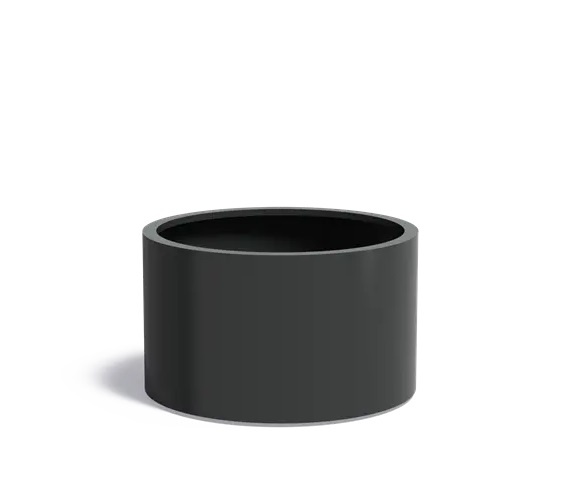 Aluminium plantenbak CIRCUM met wielen 100x60cm. afbeelding
