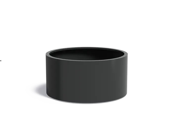 Aluminium plantenbak CIRCUM met wielen 120x60cm. afbeelding