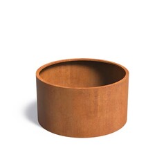 Cortenstaal plantenbak CIRCUM zonder bodem 150x80cm.