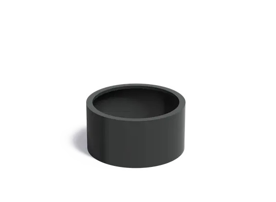 Aluminium plantenbak CIRCUM zonder bodem 80x40cm. afbeelding