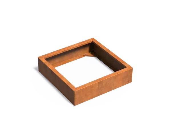 Cortenstaal plantenbak CARREZ Connect 80x80x20cm. afbeelding