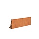 Keerwand cortenstaal recht 150x50cm.