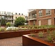Keerwand cortenstaal binnenbocht 200x200x50cm. brede bovenrand