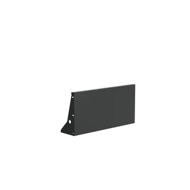 Keerwand aluminium recht 100x50cm.