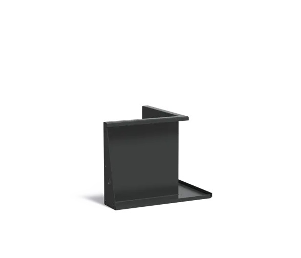 Keerwand aluminium binnenhoek 50x50x50cm. afbeelding