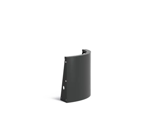 Keerwand aluminium buitenbocht 50x50x50cm. afbeelding