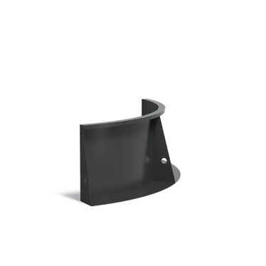 Keerwand aluminium binnenbocht 100x100x50cm.