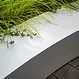 Keerwand aluminium binnenbocht 200x200x60cm. brede bovenrand