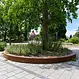 Keerwand aluminium binnenbocht 200x200x60cm. brede bovenrand