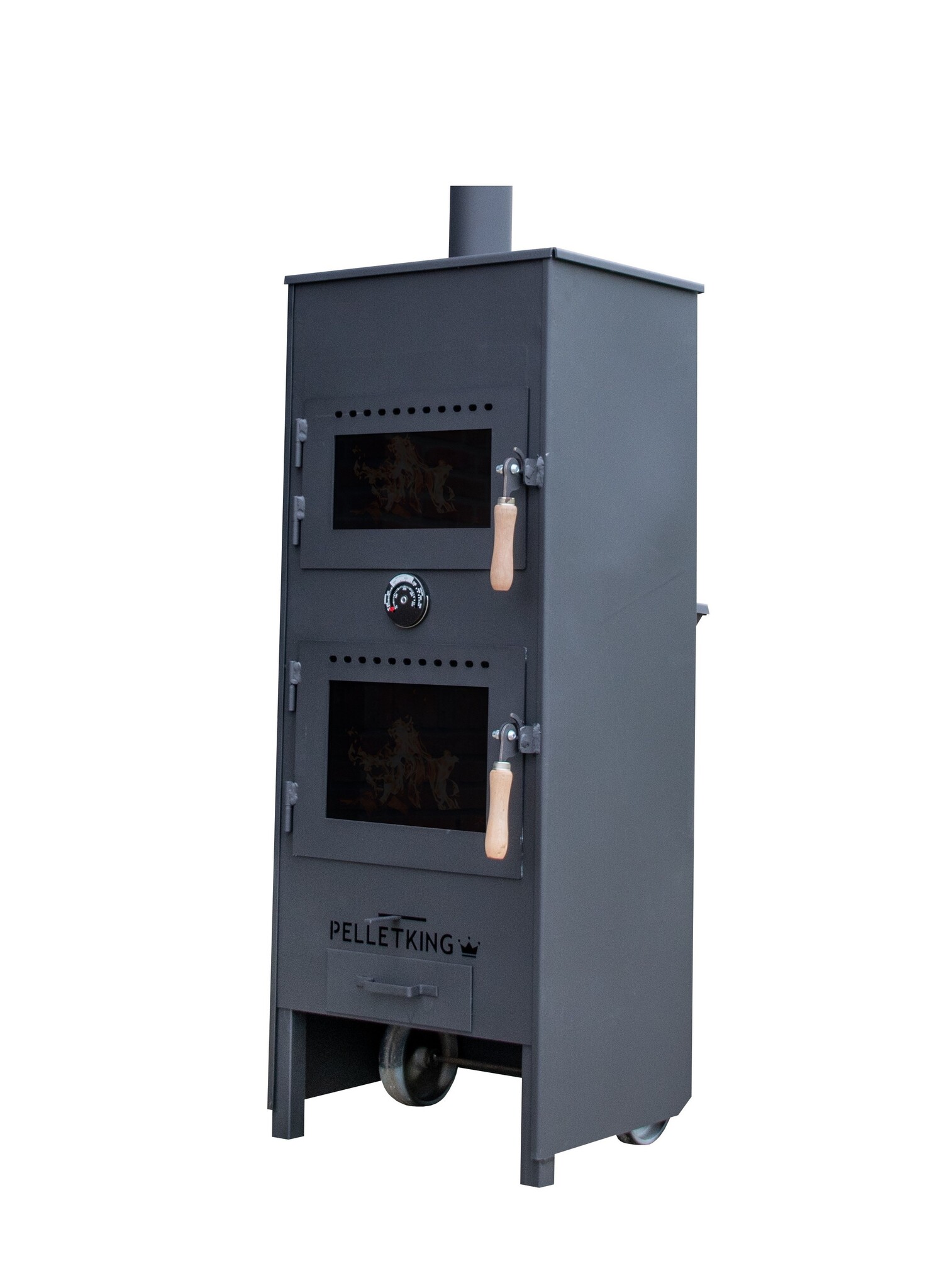 Pelletking pellet kachel outdoor XL met pizza oven afbeelding