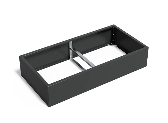 Verzinkt staal plantenbak CARREZ Connect 200x100x40cm. afbeelding