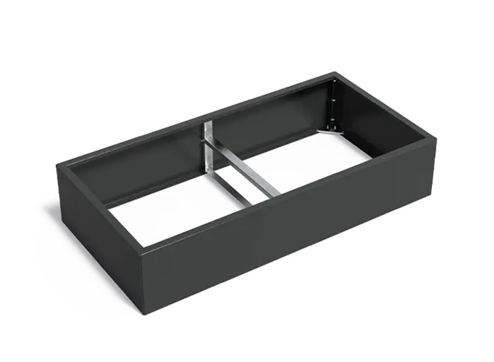 Verzinkt staal plantenbak CARREZ Connect 200x100x60cm. afbeelding