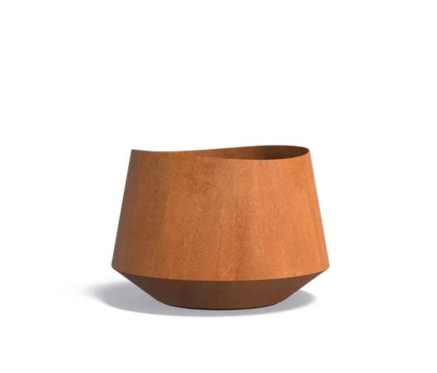 Cortenstaal plantenbak VELIS 100x70cm. afbeelding