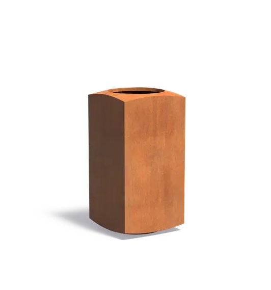 Cortenstaal plantenbak NOOA 50x50x100cm. afbeelding