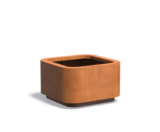 Cortenstaal plantenbak ROHIN 100x100x60cm. afbeelding