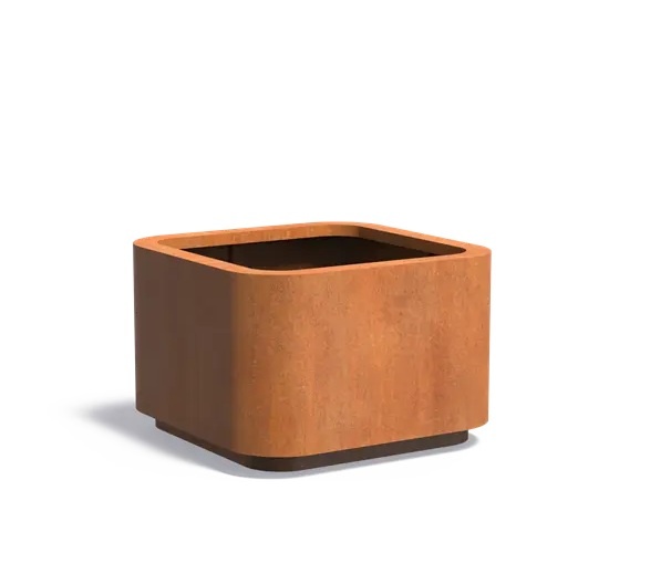 Cortenstaal plantenbak ROHIN 120x120x80cm. afbeelding