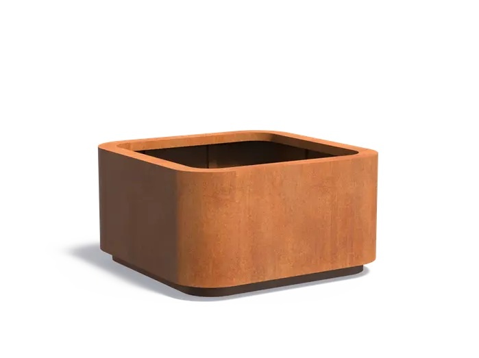 Cortenstaal plantenbak ROHIN 150x150x80cm. afbeelding