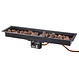 Easy Fires inbouwbrander rechthoek zwart 95x25cm.