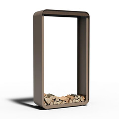 Forno SERRA Houtopslag Aluminium 100x40x180cm.