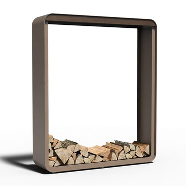 Forno SERRA Houtopslag Aluminium 150x40x180cm.