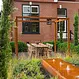 Cortenstaal pergola 420x320cm.