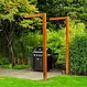 Cortenstaal pergola L vorm 110x10cm