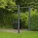 Gecoat stalen pergola L vorm 110x10cm