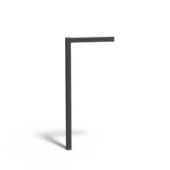 Gecoat stalen pergola L vorm 110x10cm