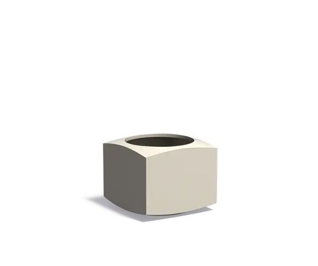 Aluminium plantenbak NOOA 60x60x50cm.