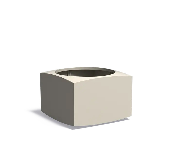 Aluminium plantenbak NOOA 80x80x60cm.