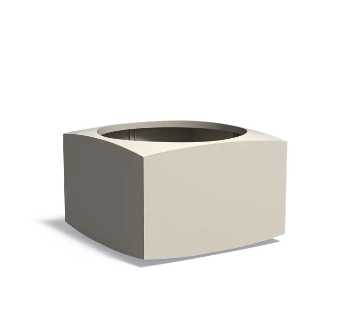 Aluminium plantenbak NOOA 120x120x80cm.