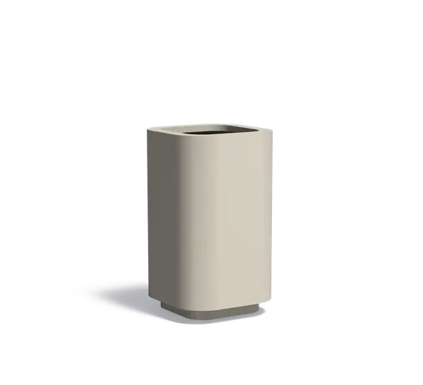 Aluminium plantenbak ROHIN 70x70x120cm.