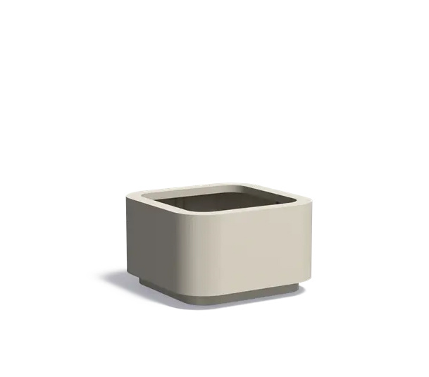 Aluminium plantenbak ROHIN 100x100x60cm.